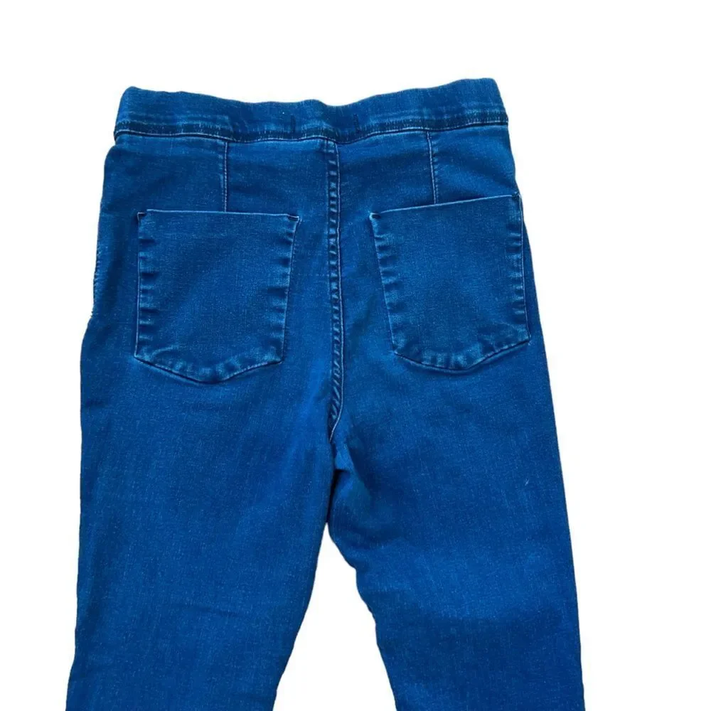Free People High Rise Raw Hem Pull On Jeans Size  27
